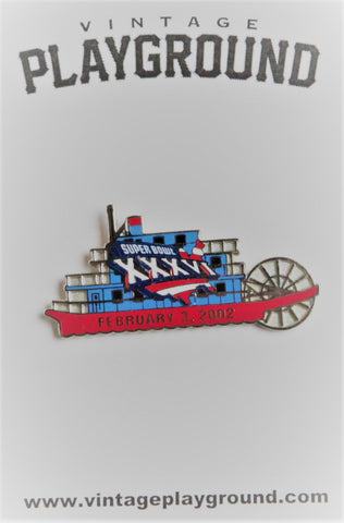 Vintage Super Bowl XXXVI (36) Paddle Boat Collectors Pin