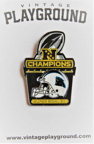 Vintage Super Bowl 50 Carolina Panther NFC Champion Pin